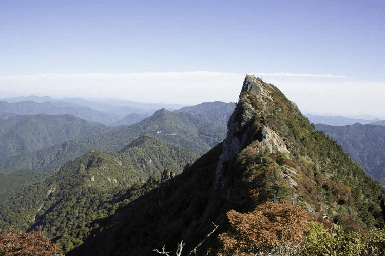山頂からの天狗岳の画像